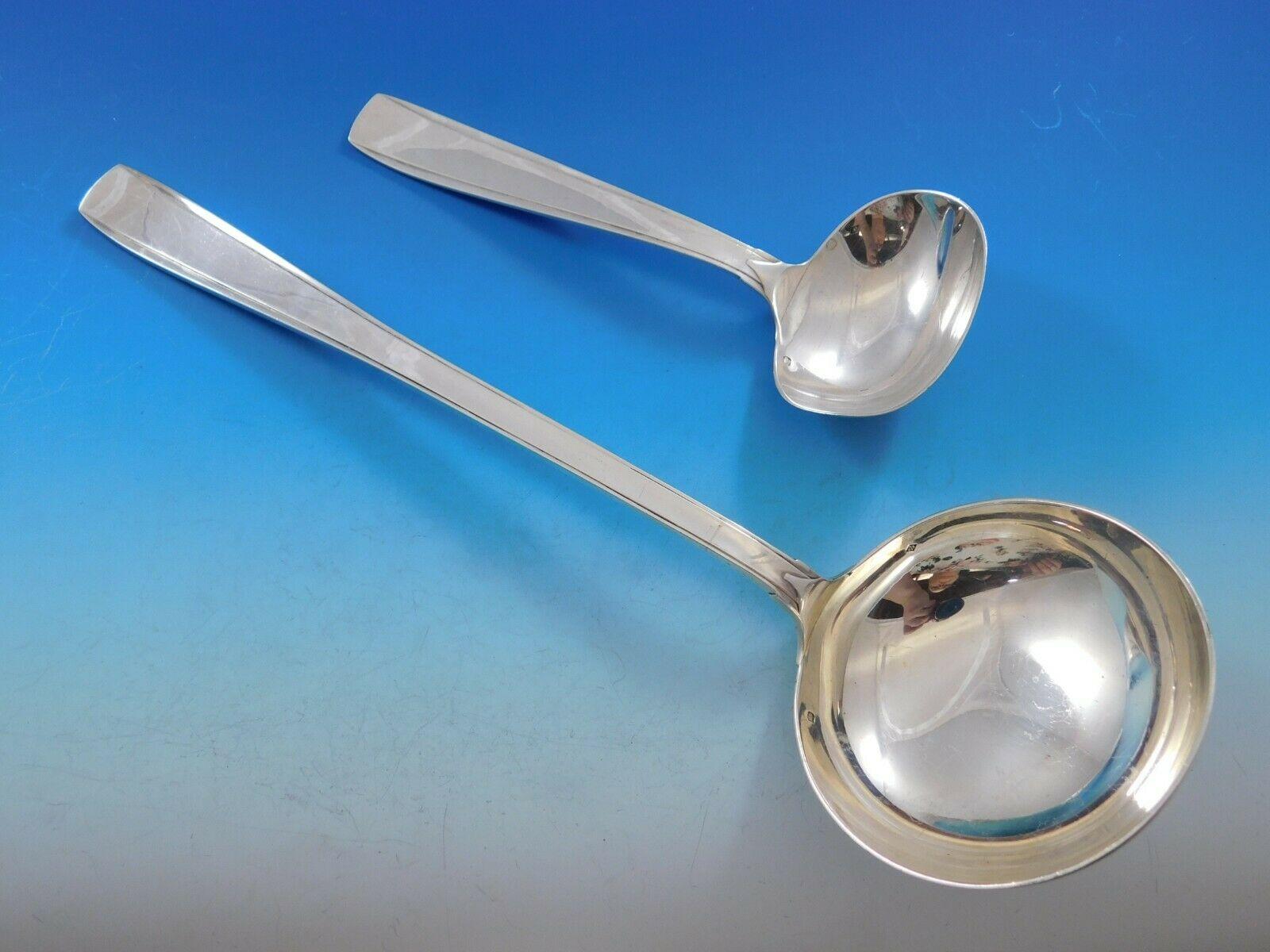 Art Decó Puiforcat Juego de Cubiertos Francés de Plata de Ley 950 Servicio de Cena 125 Utensilios en venta 6