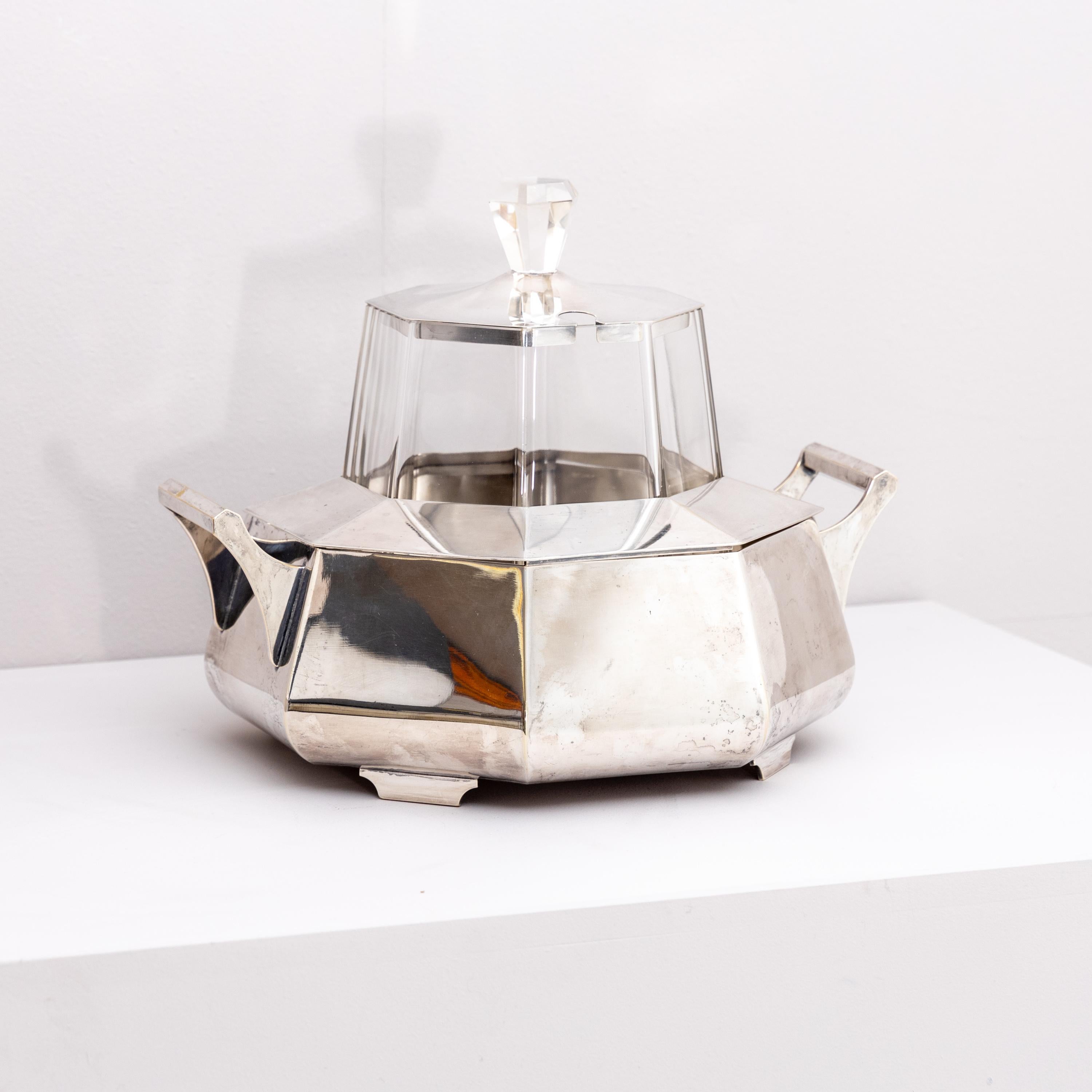 Art Deco Punch Bowl, B.E.P.W.F., Berlin 1920s 1