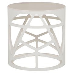 Art Deco Pyrite Side Table, Calacatta Marble, Handmade in Portugal by Greenapple