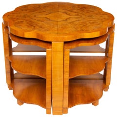 Vintage Art Deco Quartet Nest of Tables by Harry & Lou Epstein