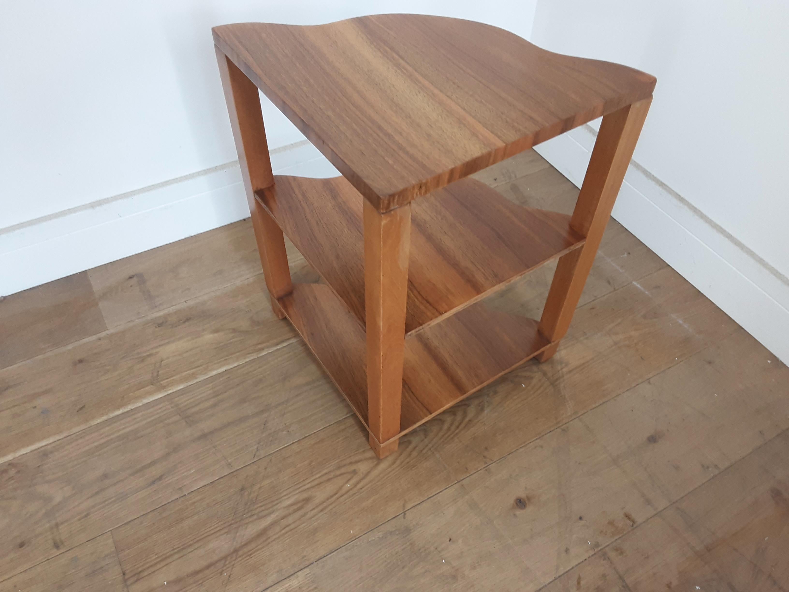 Art Deco Quartet Nest of Tables in Figured Walnut by Harry and Lou Epstein For Sale 7