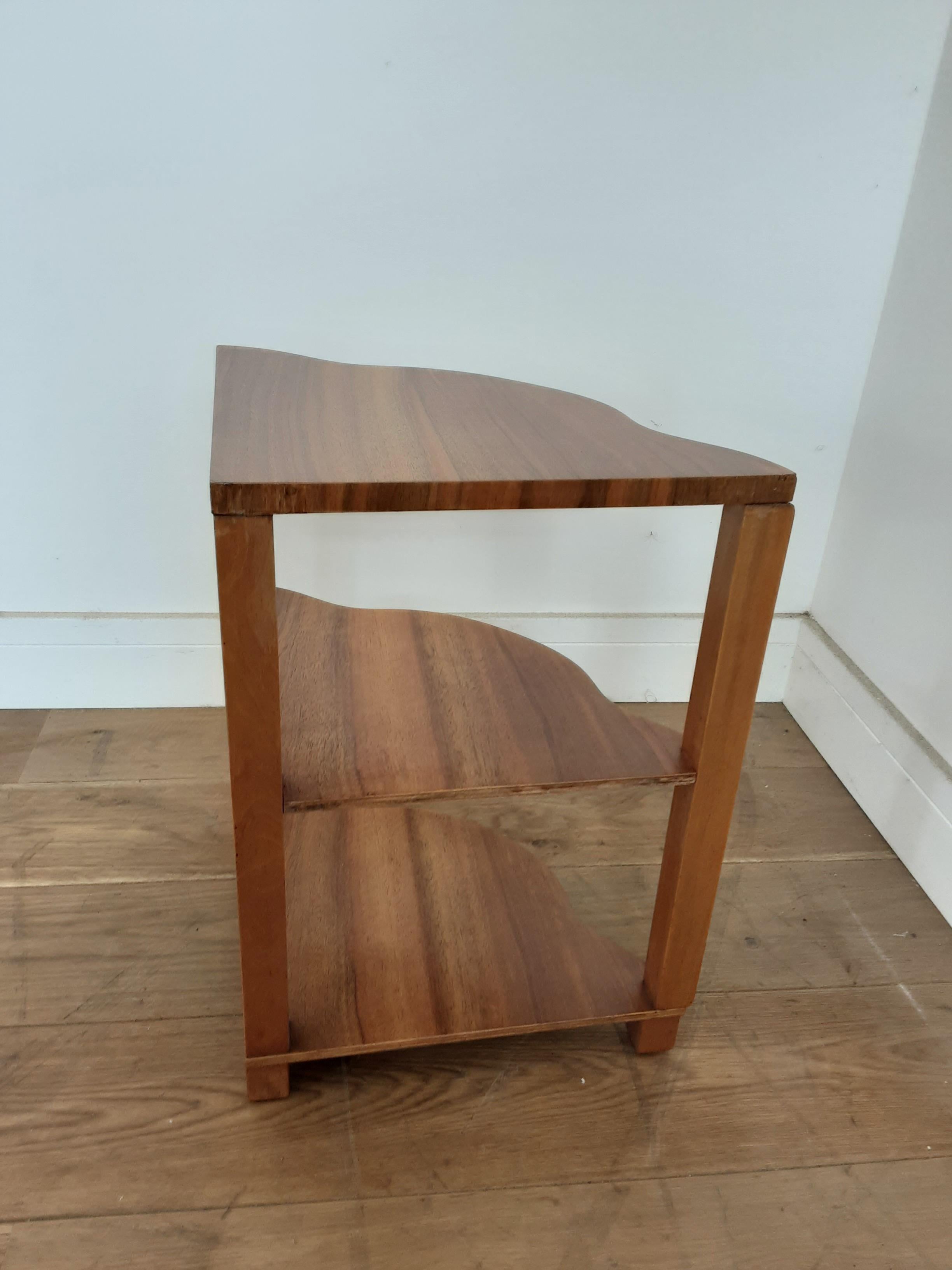 Art Deco Quartet Nest of Tables in Figured Walnut by Harry and Lou Epstein For Sale 4