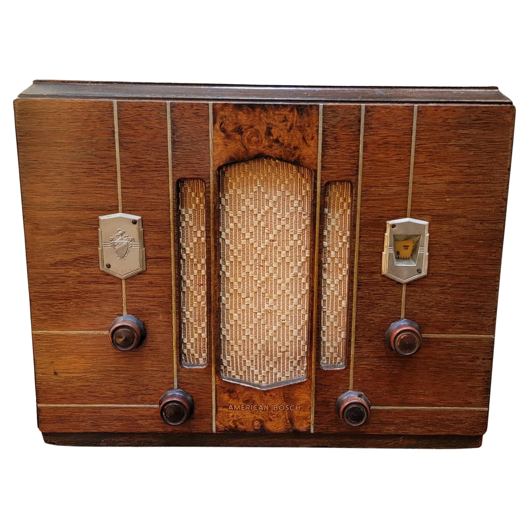 Art Deco Radio by American Bosch Circa, 1935 For Sale