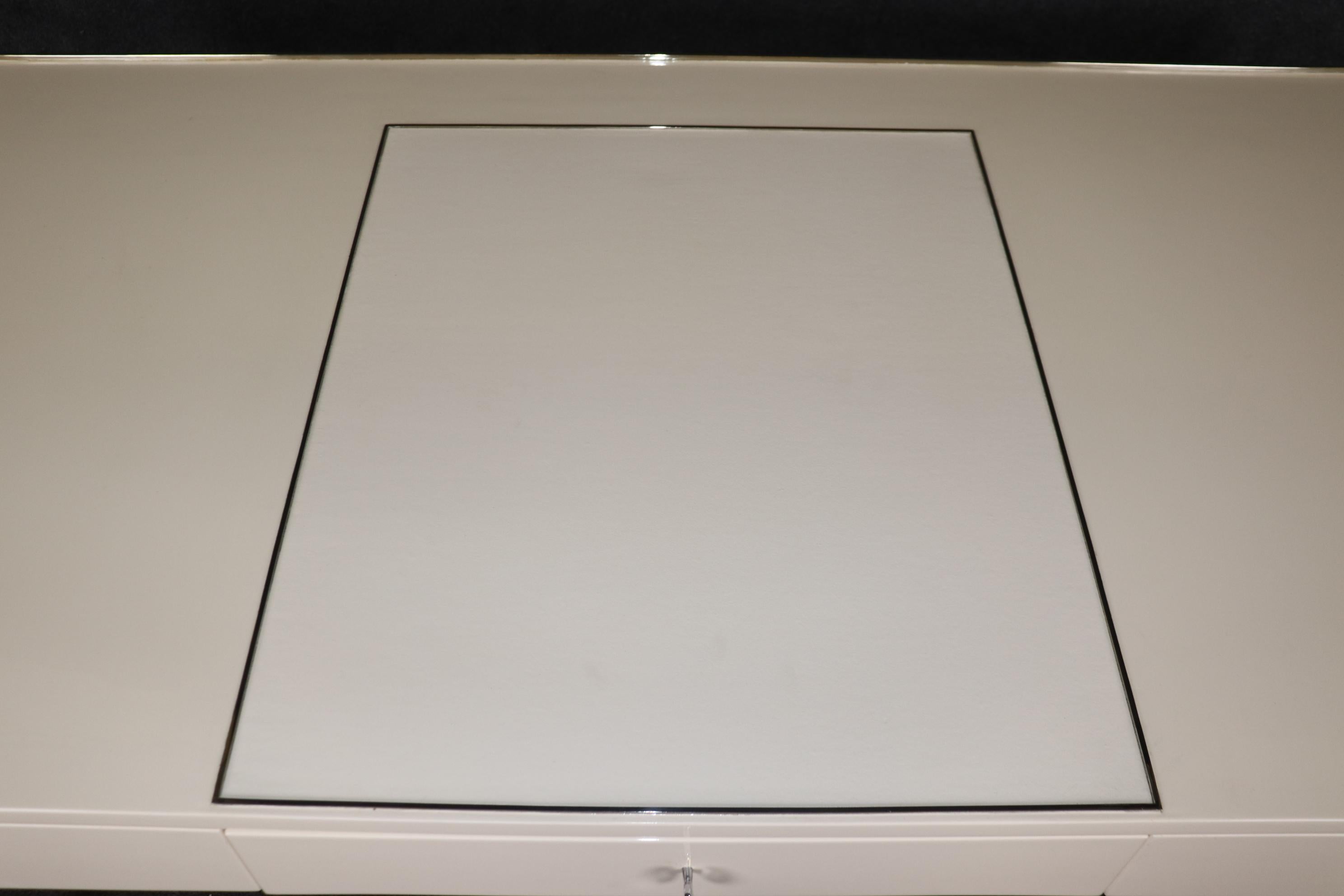 Art Deco Ralph Lauren Paris One Fifth White Lacquered Writing Desk 8