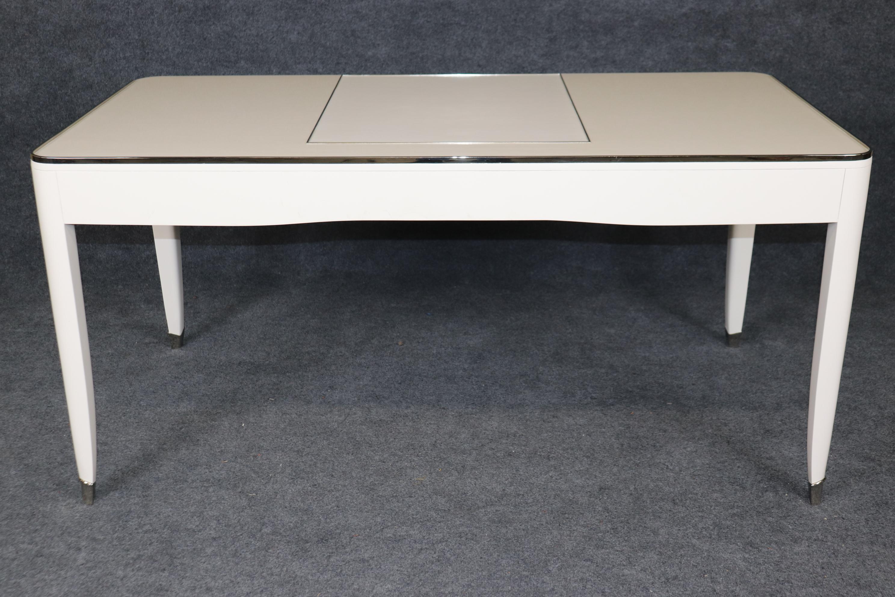 Art Deco Ralph Lauren Paris One Fifth White Lacquered Writing Desk 1