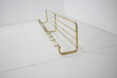 Art Deco Rare Brass Coat Hook, 1920's