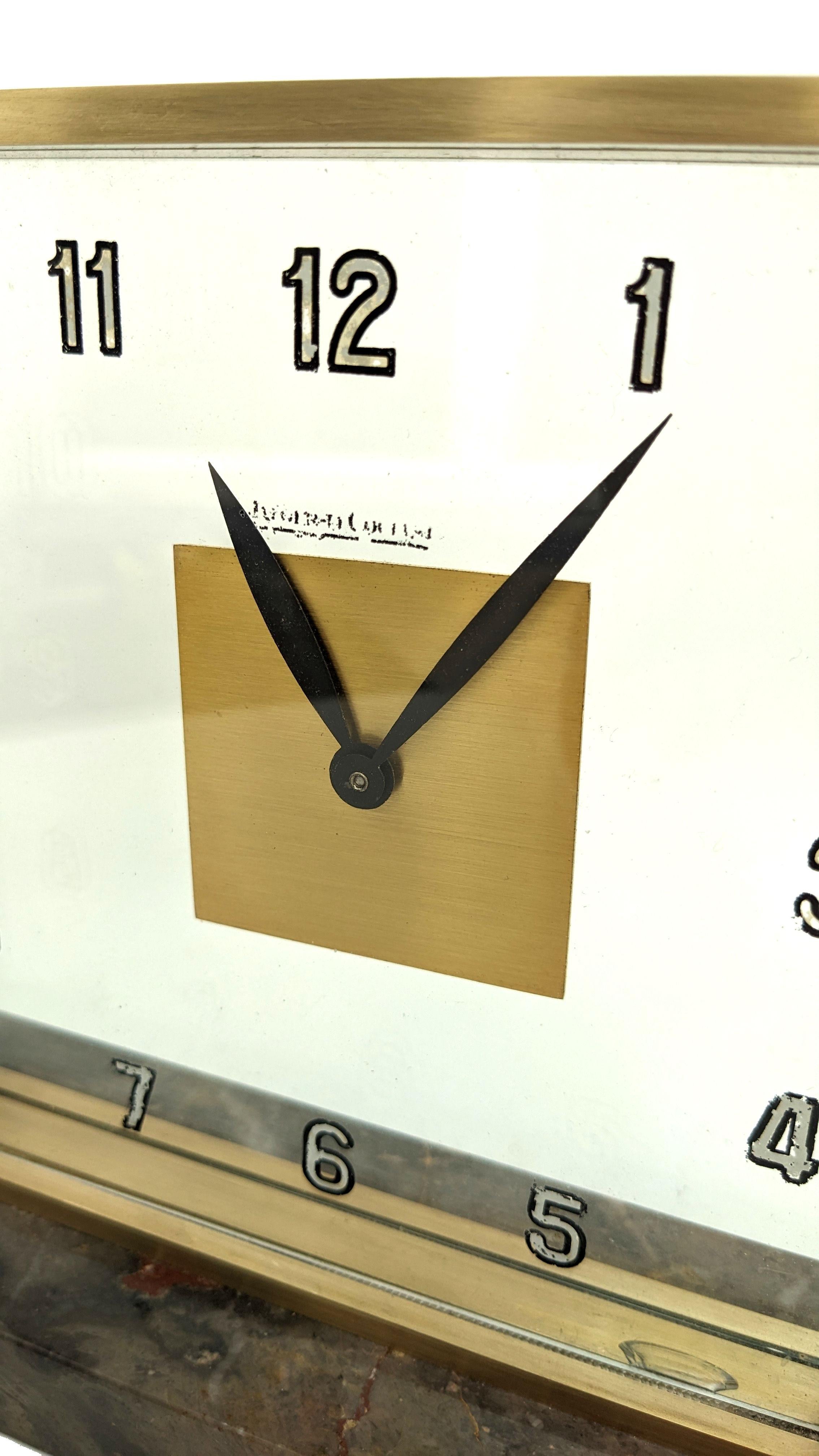 Seltene Mystery-Uhr im Art déco-Stil von Jaeger-LeCoultre im Zustand „Gut“ im Angebot in Devon, England