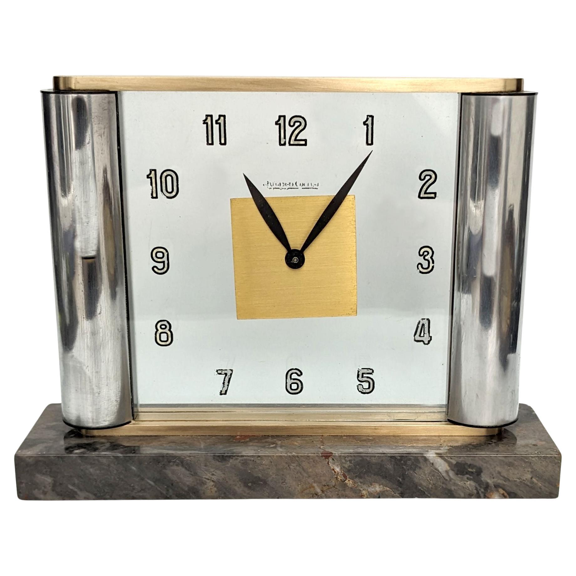 Art Deco Rare Mystery Clock by Jaeger-LeCoultre For Sale