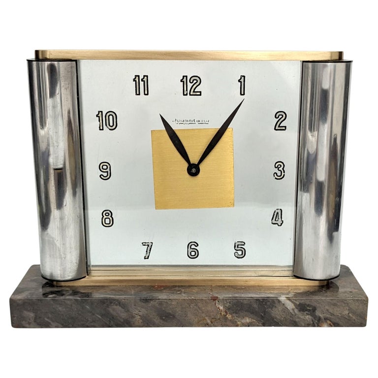 Art Deco Rare Mystery Clock by Jaeger-LeCoultre For Sale at