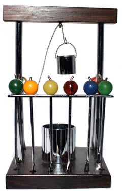 Raro juego de palillos de cóctel Art Déco, hacia 1930