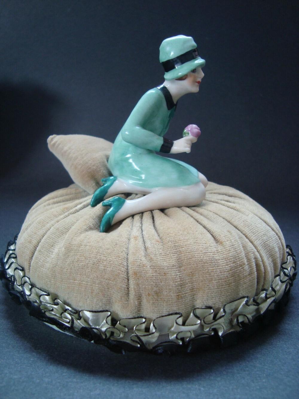 Art Deco Rare Pin Cushion Doll by Fasold & Stuach, c1930 For Sale 2