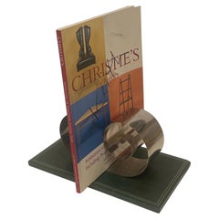 Art Deco Rare Revere Book Spring Bookend Automatic Book Rack von Spring Lite