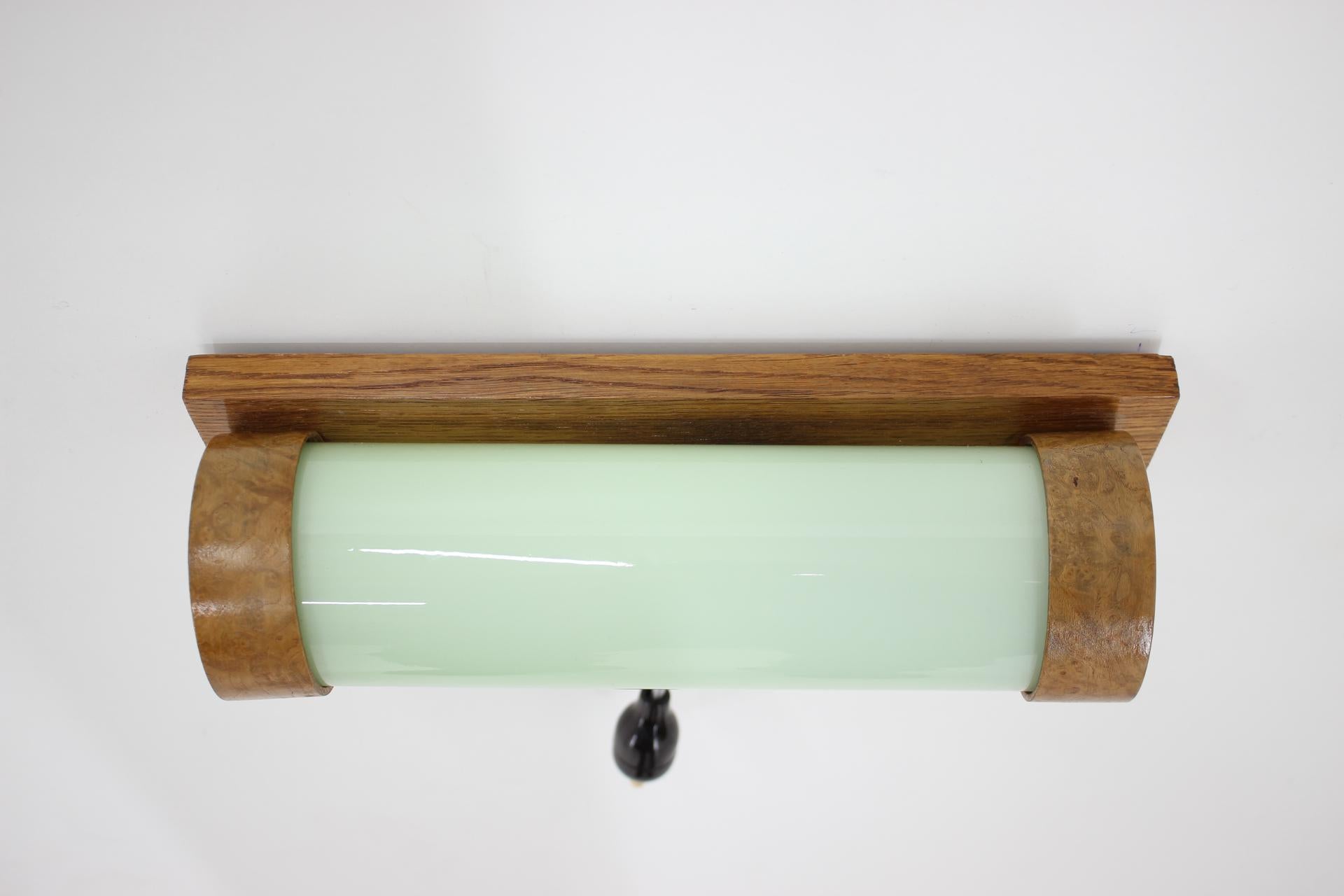 Art Deco Rare Wall Lamp, 1930s In Good Condition For Sale In Praha, CZ