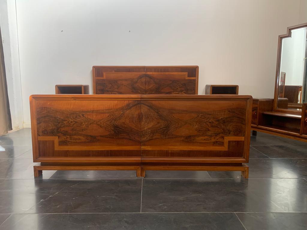 Art Deco Rational Bed from Vezzani, Italy, 1930s For Sale 4