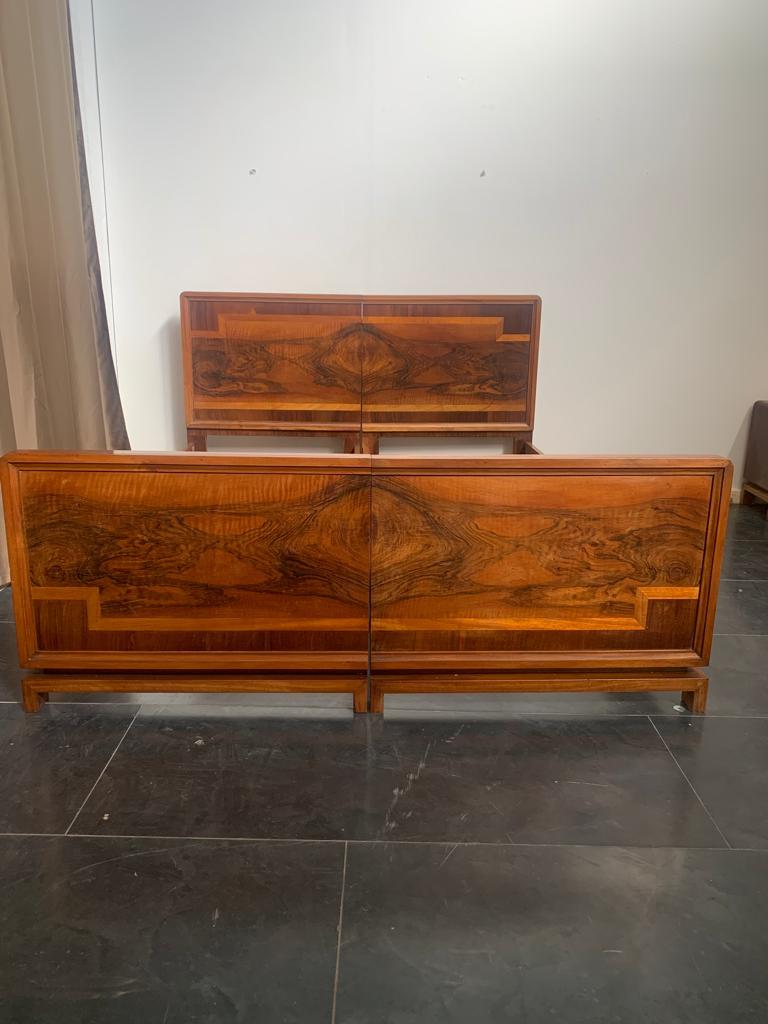Acero Letto razionale Art Deco di Vezzani, Italia, anni '30 in vendita