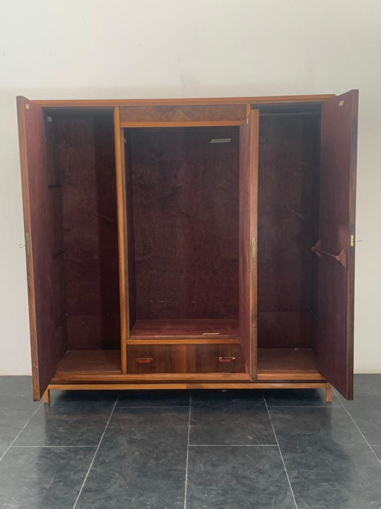 Art Deco Rationalist Wardrobe by Vezzani, 1930s In Good Condition For Sale In Montelabbate, PU
