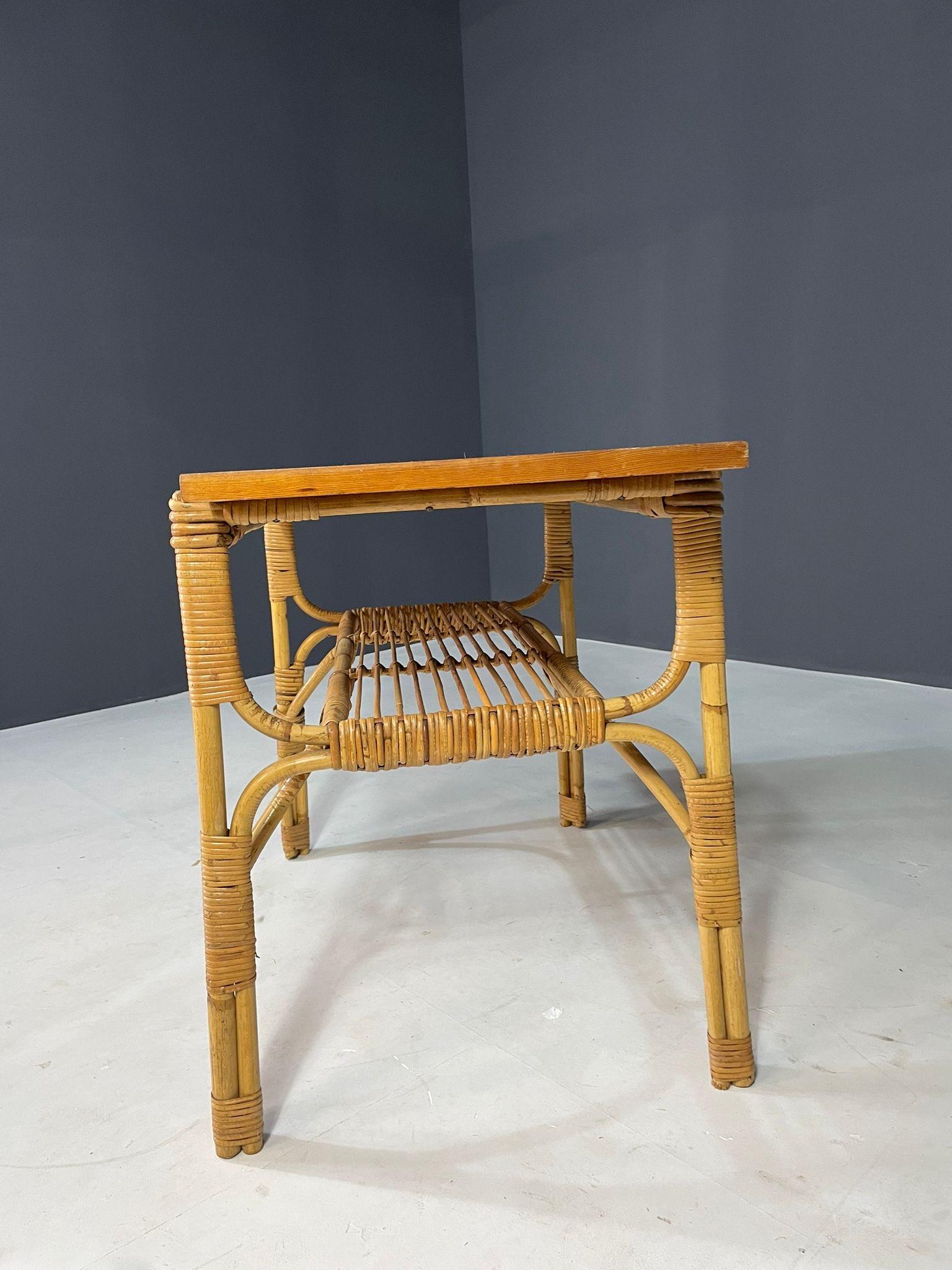 Art Deco Rattan Seating Set, Central Europe, 1930s–1940s For Sale 8
