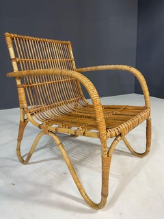 Art Deco Rattan Seating Set, Central Europe, 1930s–1940s