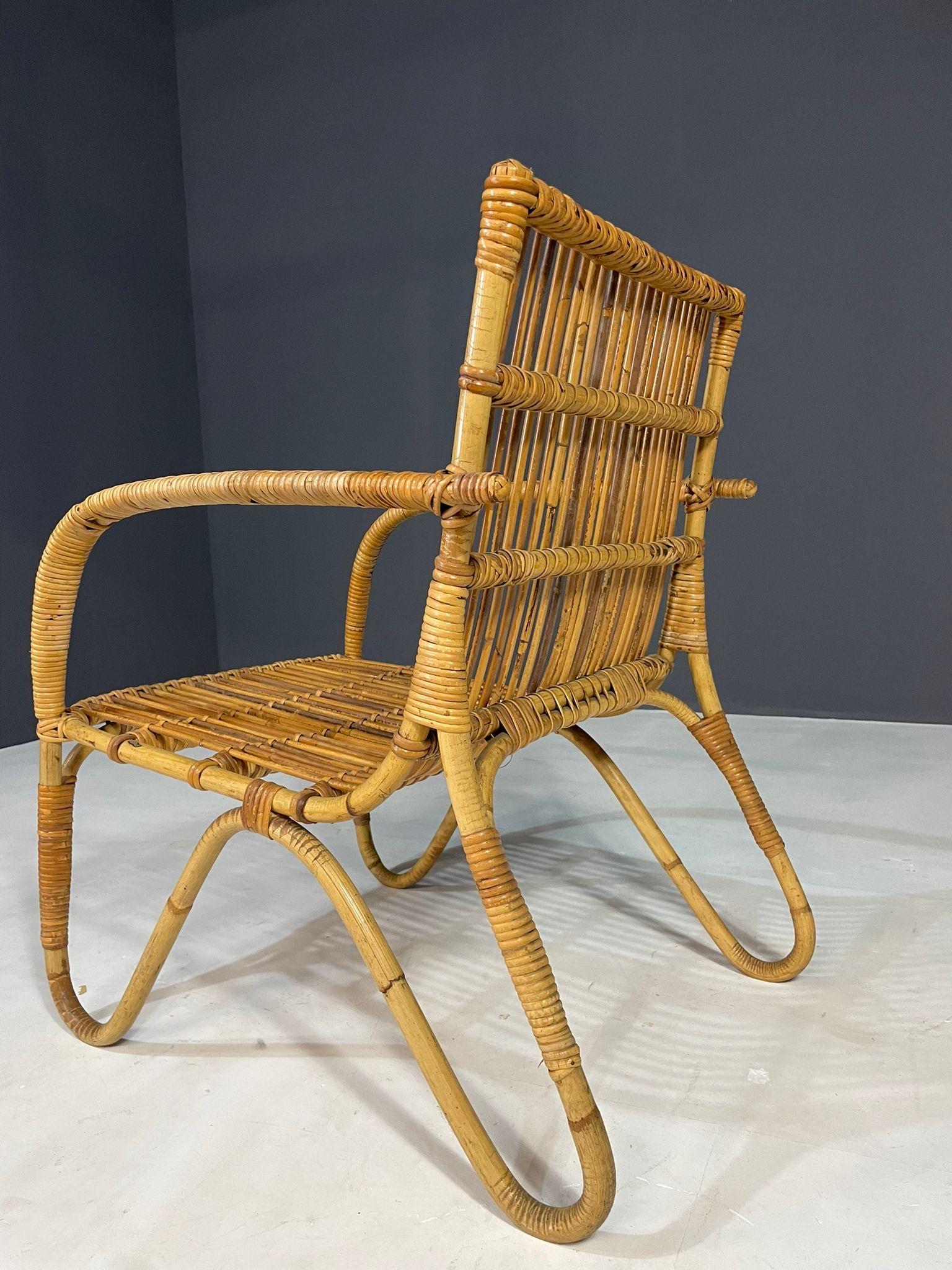 Art Deco Rattan Seating Set, Central Europe, 1930s–1940s For Sale 1