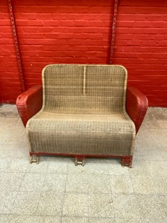 Art Deco Rattan Sofa, circa 1930