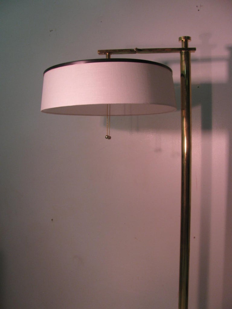 American Art Deco Mid Century Modern Reading or Torchiere Flip Lamp by Kurt Versen For Sale