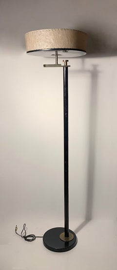 Lámpara de pie Art Decó de lectura / antorcha de Kurt Versen