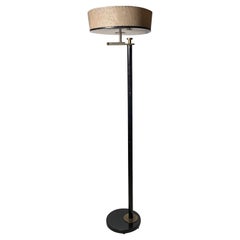 Lampada da terra Art Deco per lettura/torchiere di Kurt Versen