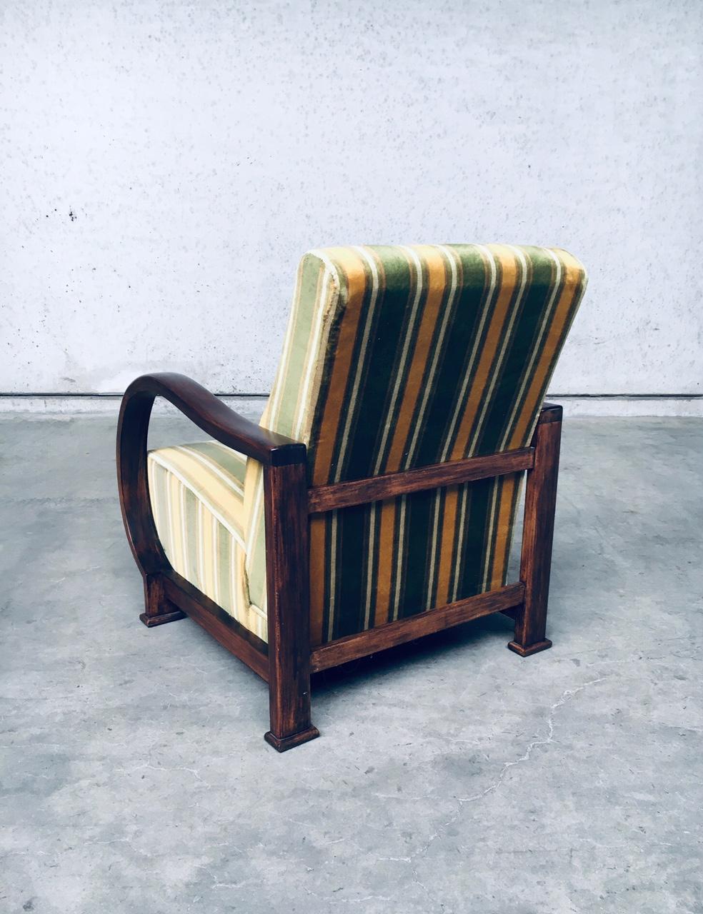 Ensemble de fauteuil de salon en bois courbé inclinable Art Déco, années 1930 en vente 8