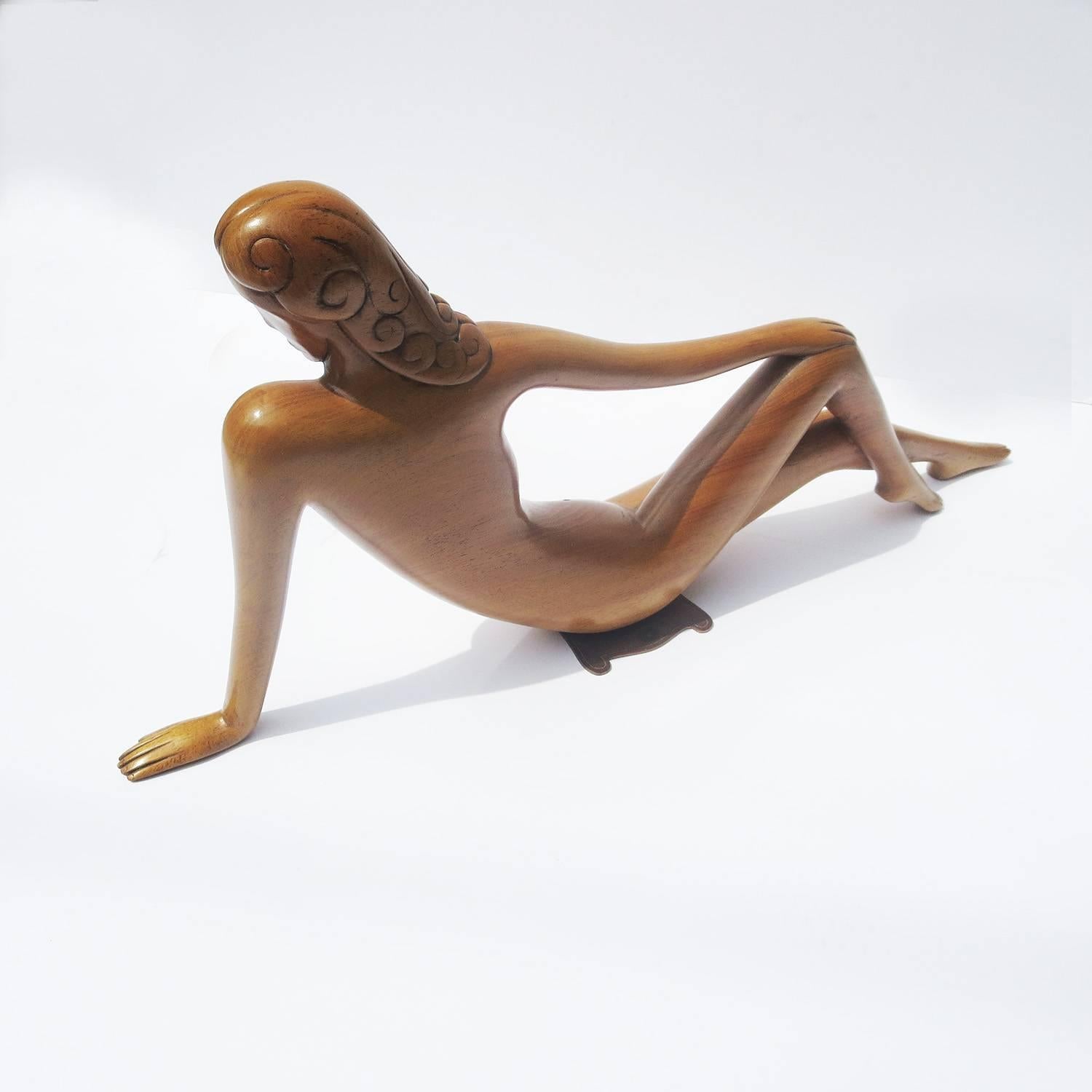 art déco reclining nude i