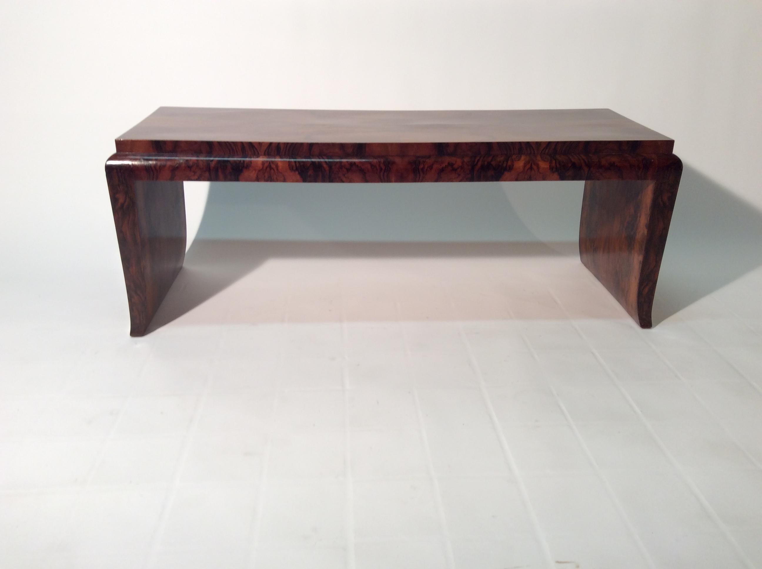 Art Deco Rectangular Coffee Table or Bench with Precious and Elegant Material In Good Condition In Firenze, Toscana