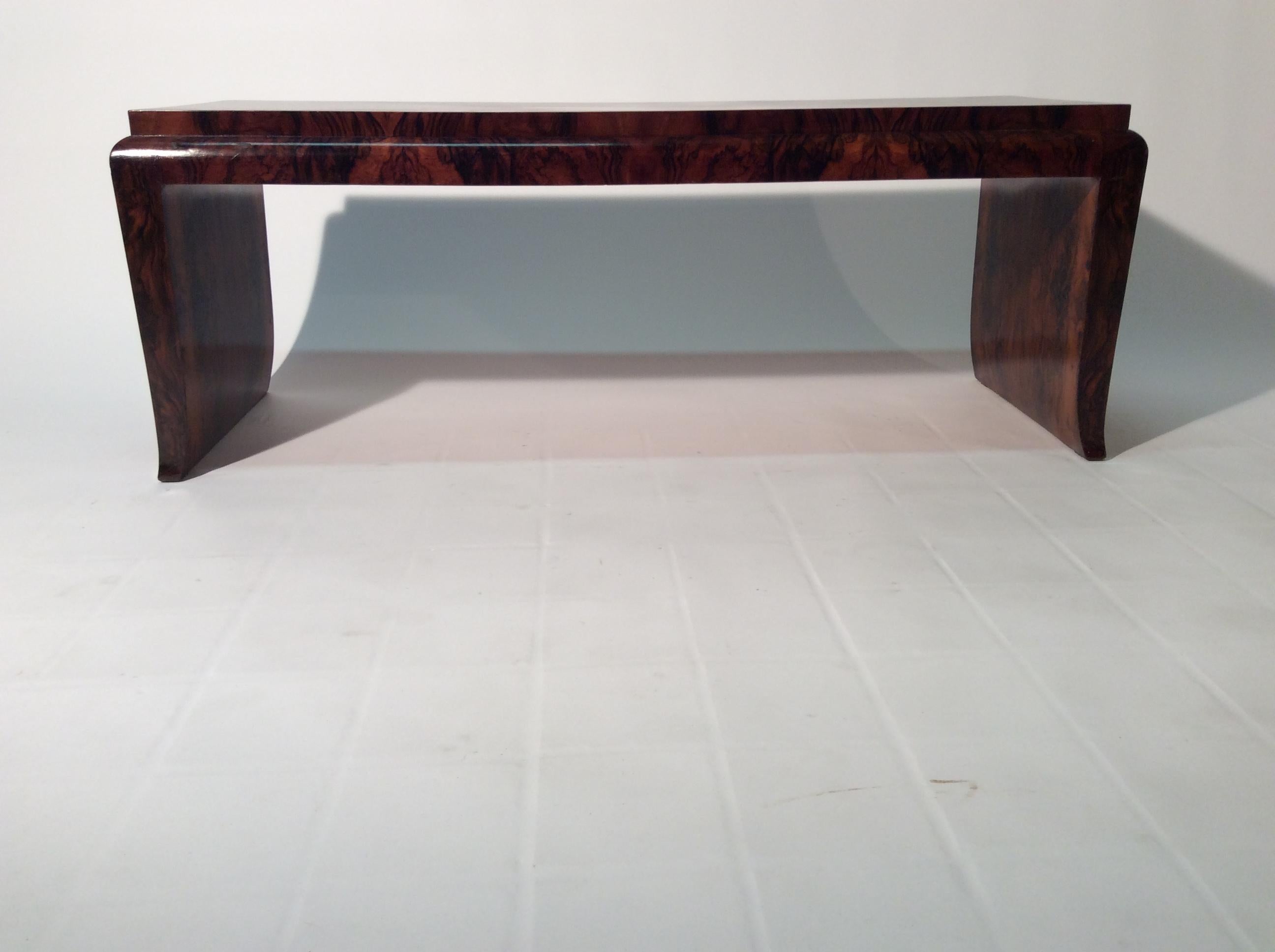 Art Deco Rectangular Coffee Table or Bench with Precious and Elegant Material 1