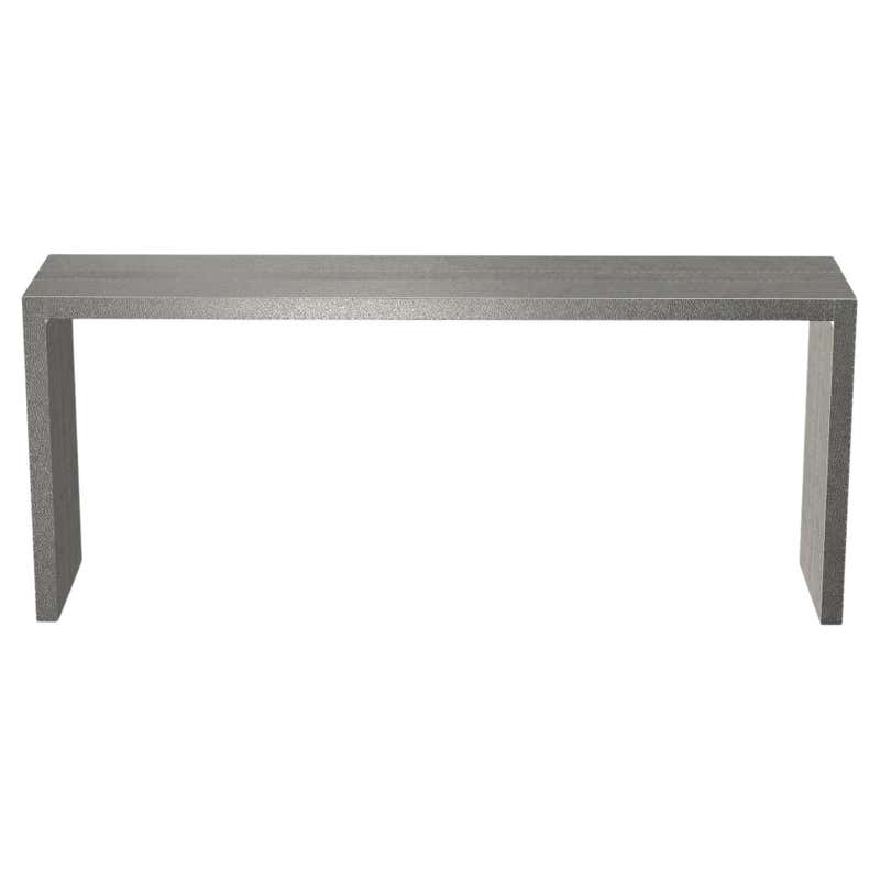 Art Deco Rectangular Console Tables Fine Hammered Brass by Alison Spear ...