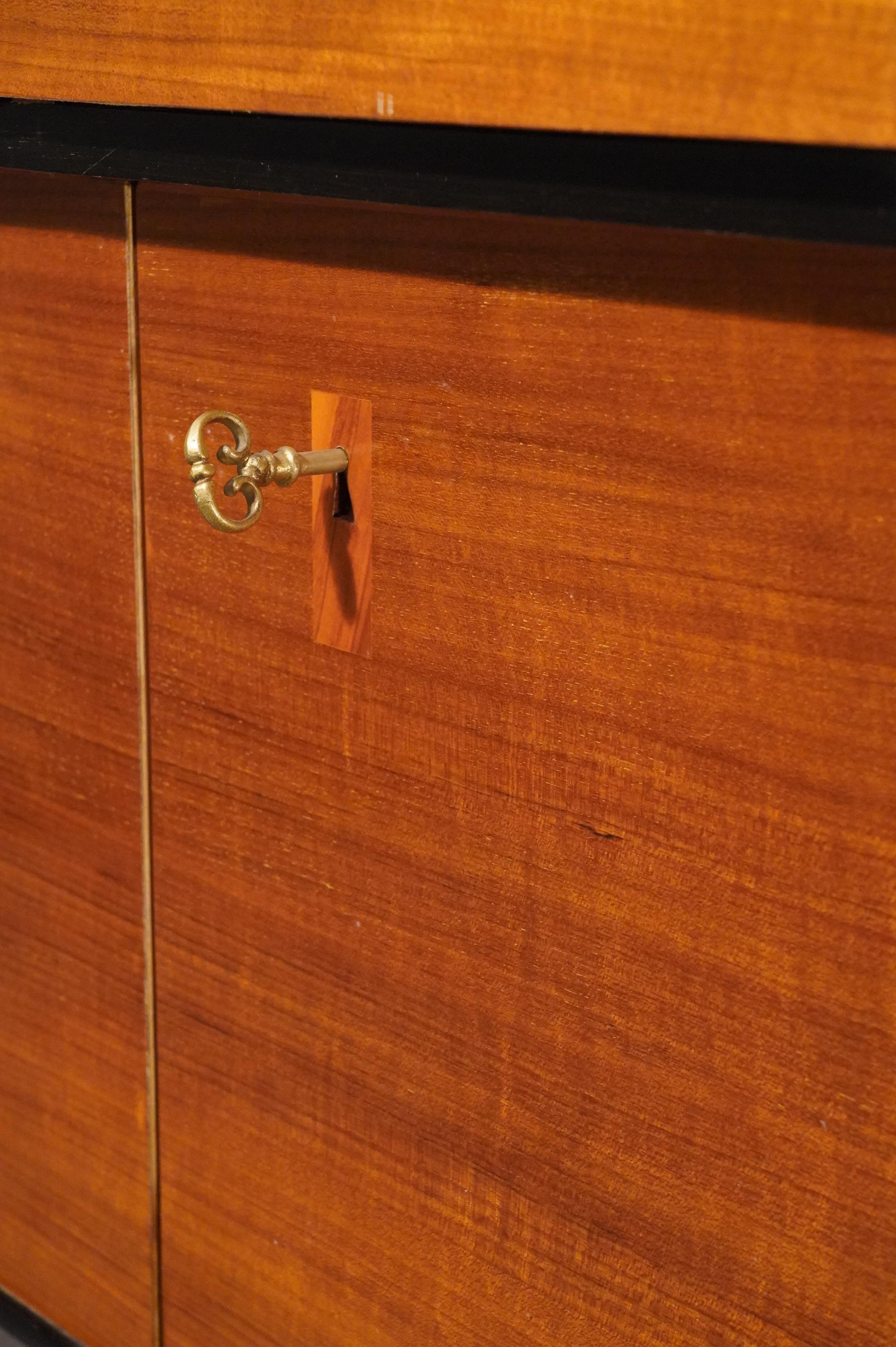 Art Deco Rectangular Walnut Wood Italian Sideboards, 1920 7