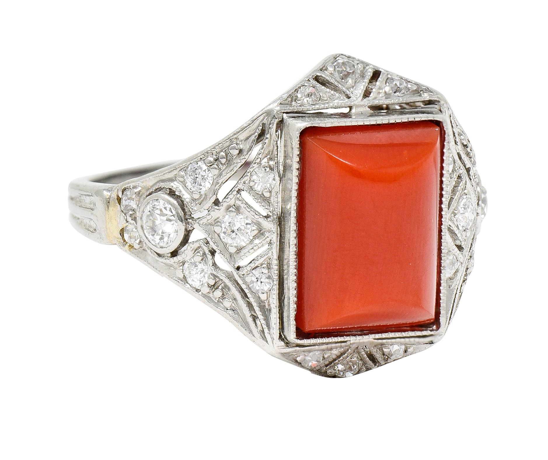 art deco dinner ring