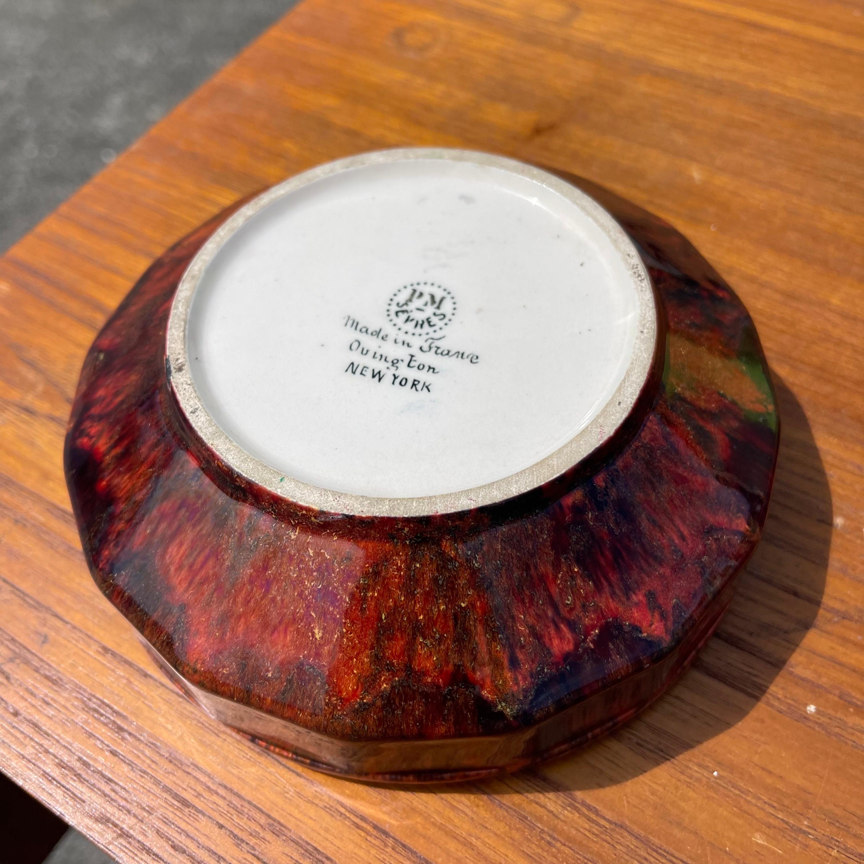 Art Deco Red Flambé Glaze Lidded Box by Paul Millet for Sevres France For Sale 4