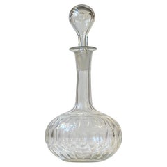 Art Deco Red Wine Crystal Decanter from Holmegaard, 1920s