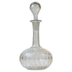 Carafe à vin rouge en cristal Art Déco de Holmegaard, années 1920