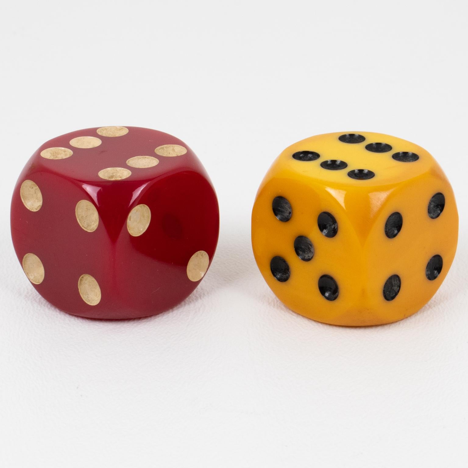 dice salt and pepper shakers