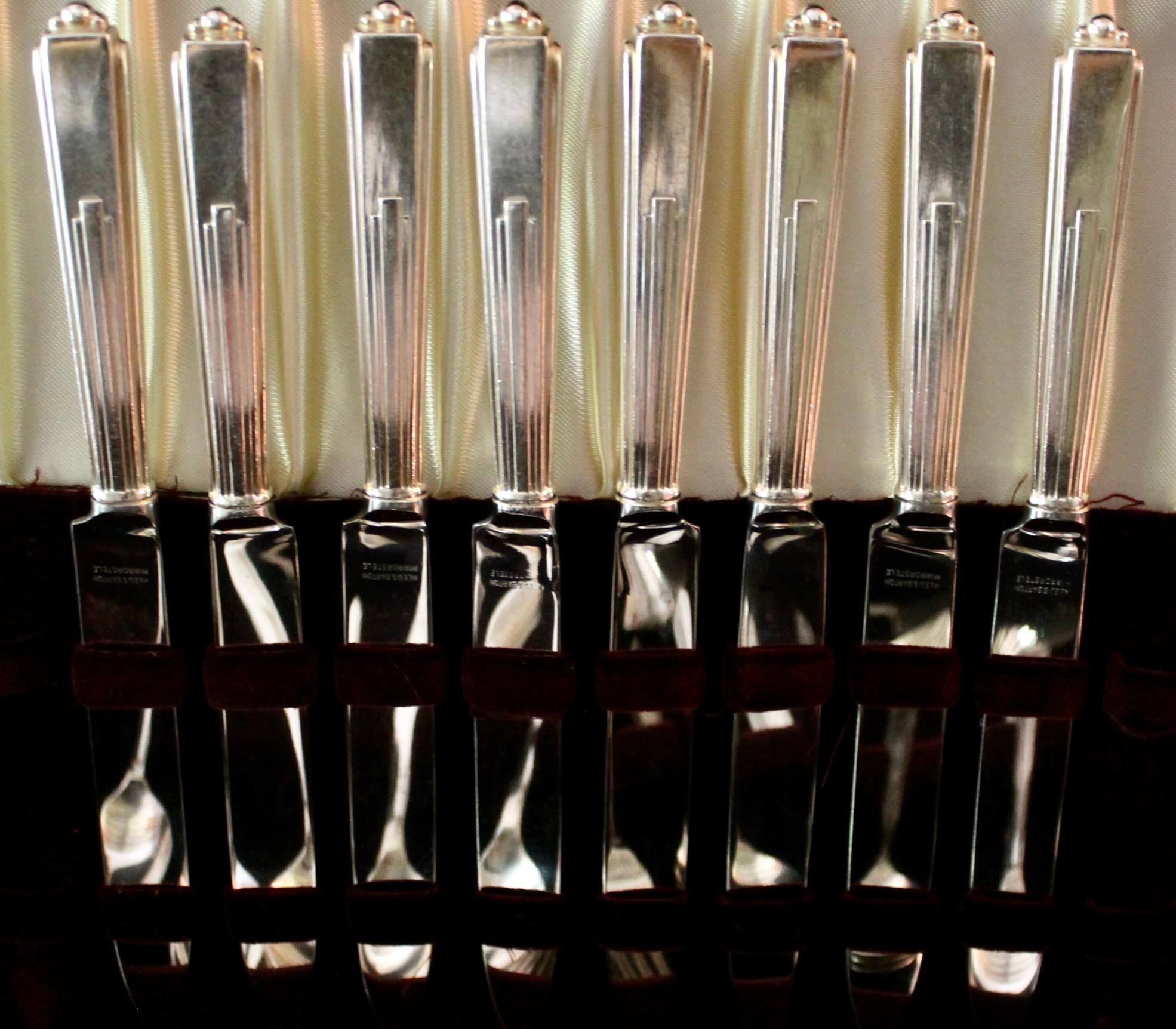 20th Century Art Deco Reed & Barton 'Maid of Honor' service for 8 For Sale