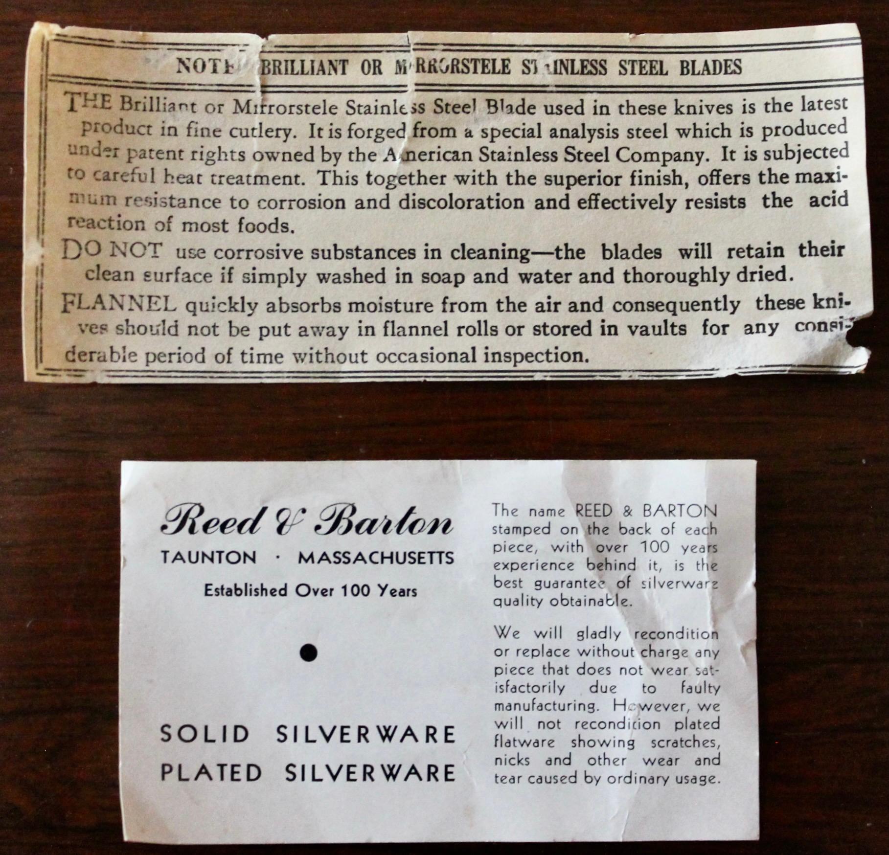 Art Deco Reed & Barton 'Maid of Honor' service for 8 For Sale 1