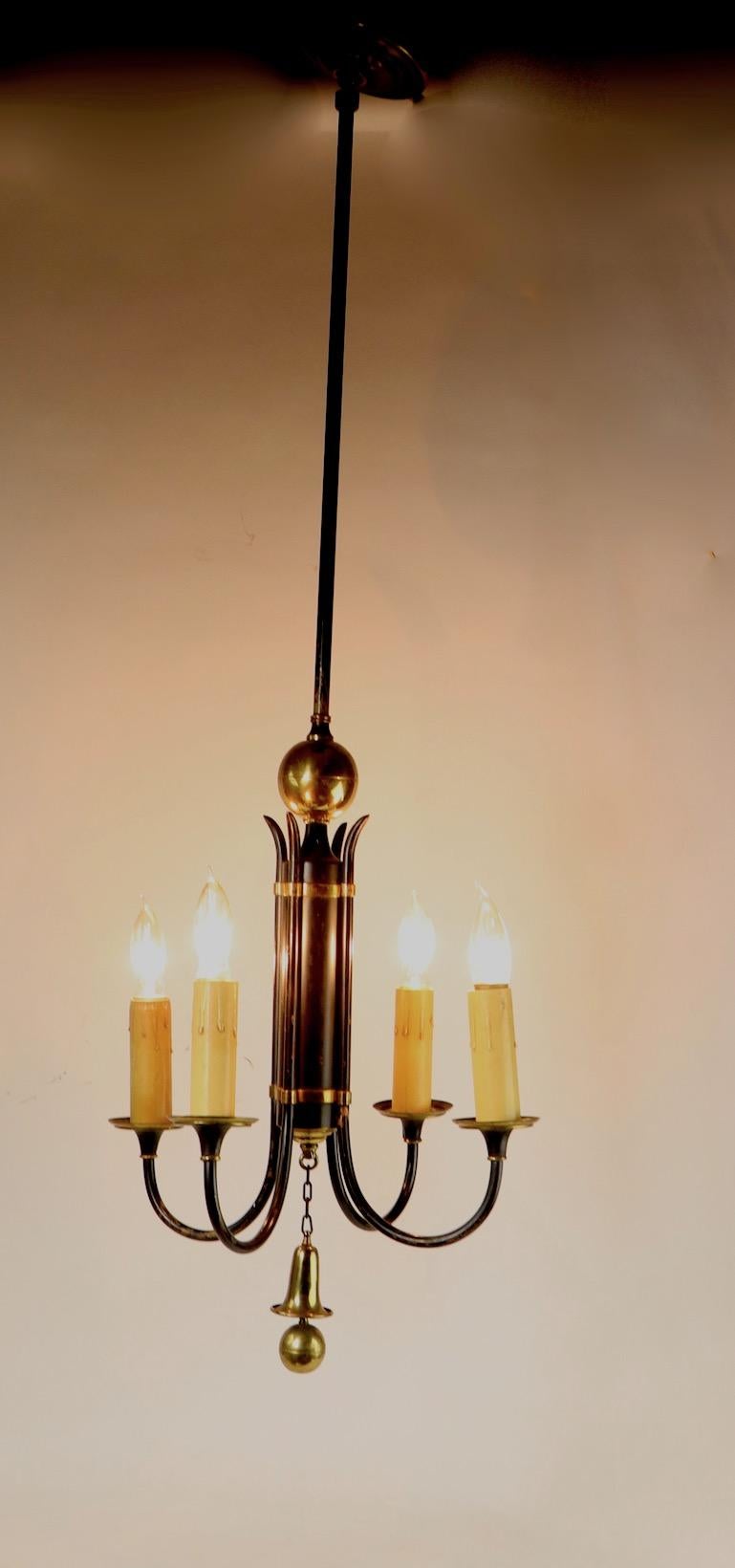 20th Century Art Deco Regency Style Chandelier For Sale