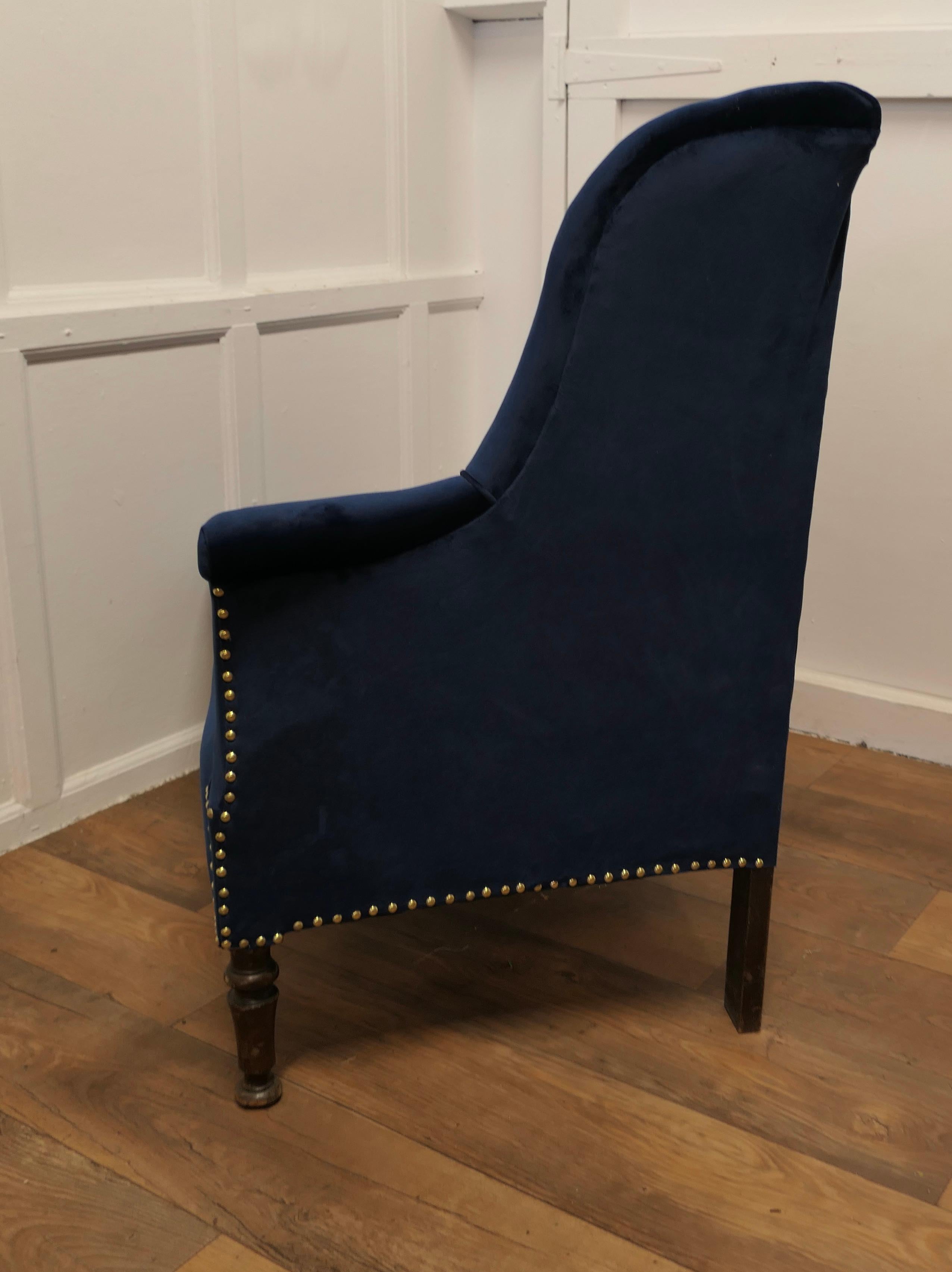 Late 19th Century Art Deco Regency Style Hall Seat or Salon Chaise