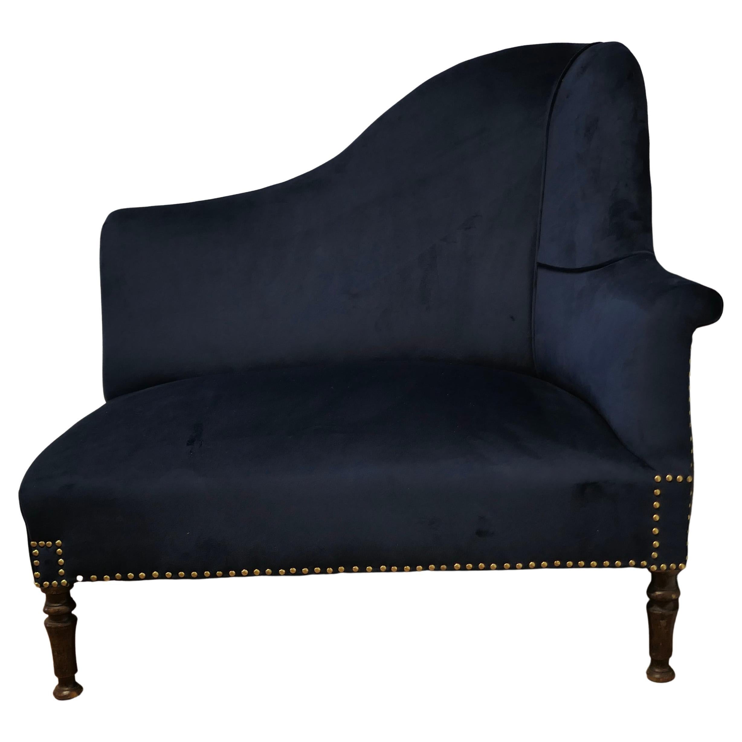 Art Deco Regency Style Hall Seat or Salon Chaise