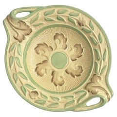 Cuenco de cerámica en relieve Art Decó, Burgess & Leigh para Burleigh Ware, Inglaterra, años 30