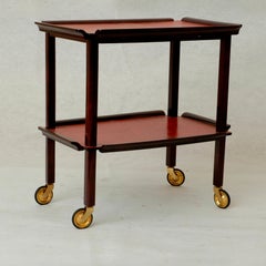 Art Deco Removable Tray Cart, Hungary, 1930s