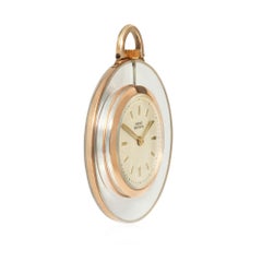 Orologio da collo Art Déco di René Boivin in oro e cristallo di rocca