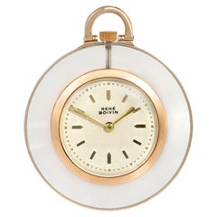 Orologio da collo Art Déco di René Boivin in oro e cristallo di rocca