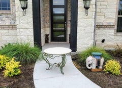 Schmiedeeiserner Art-déco-Mitteltisch Rene Prou & Rene Prou & Rene Drouet