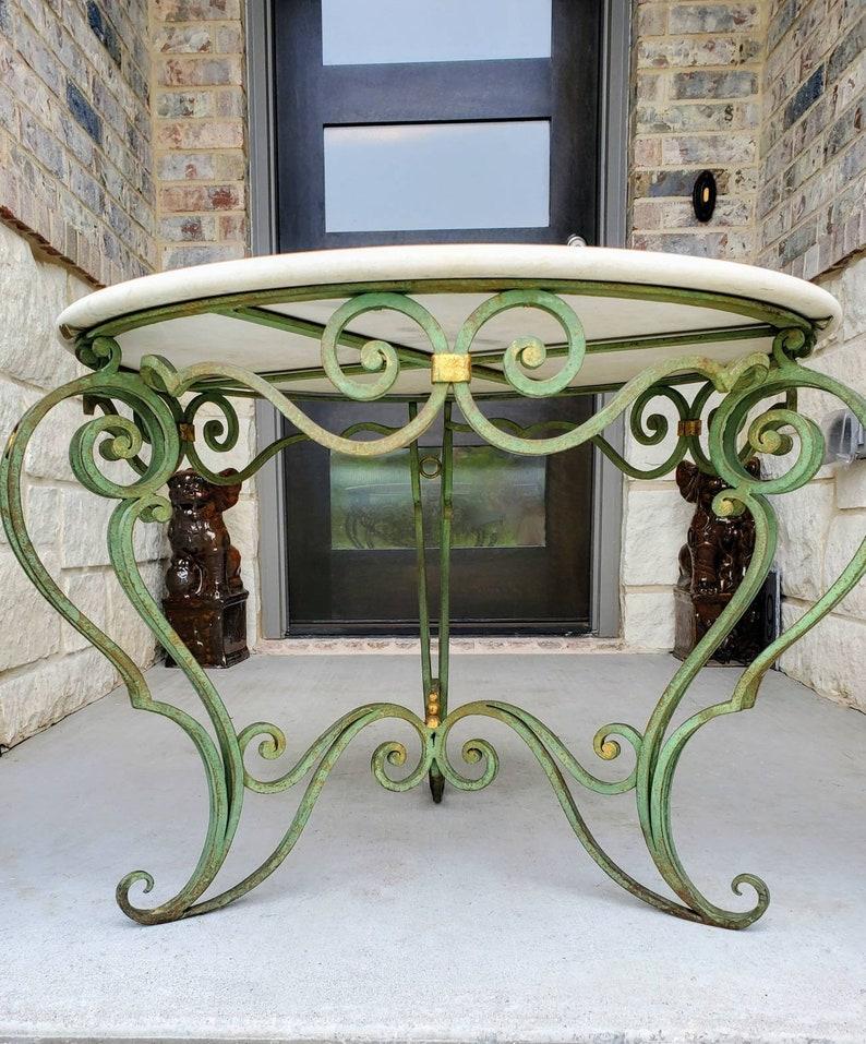 wrought iron center table