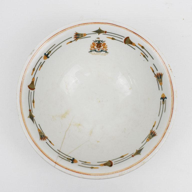 A piece of Kansas City Art Deco history. This antique bowl, from the late 1800s-early 1900s was created for the Baltimore Hotel in Kansas City MO. Just imagine the conversations that were had in the company of this piece! Just before the depression,